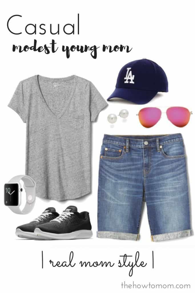 Real mom style – Casual modest young mom – The How To Mom
