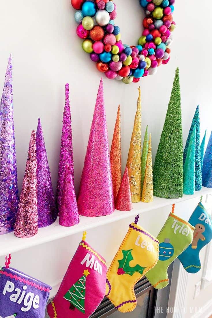 Colorful DIY Christmas Decorations – Merry & Bright! – The How To Mom