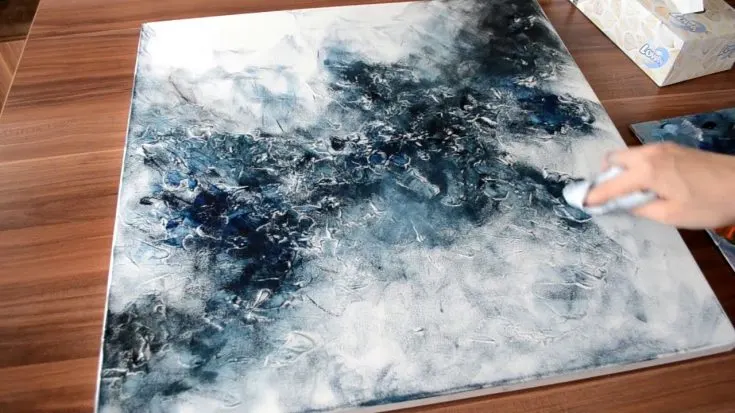 Paint Over An Old Canvas With A DIY Acrylic Pour Art: Easy Steps - Abbotts  At Home